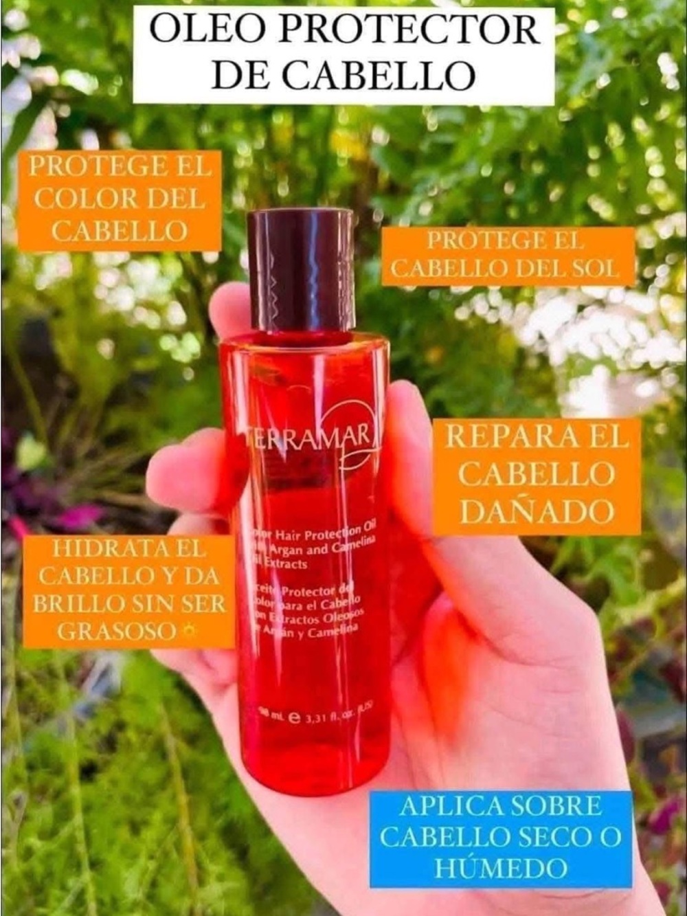 Terramar Hair Protection Oil - Red Bottle